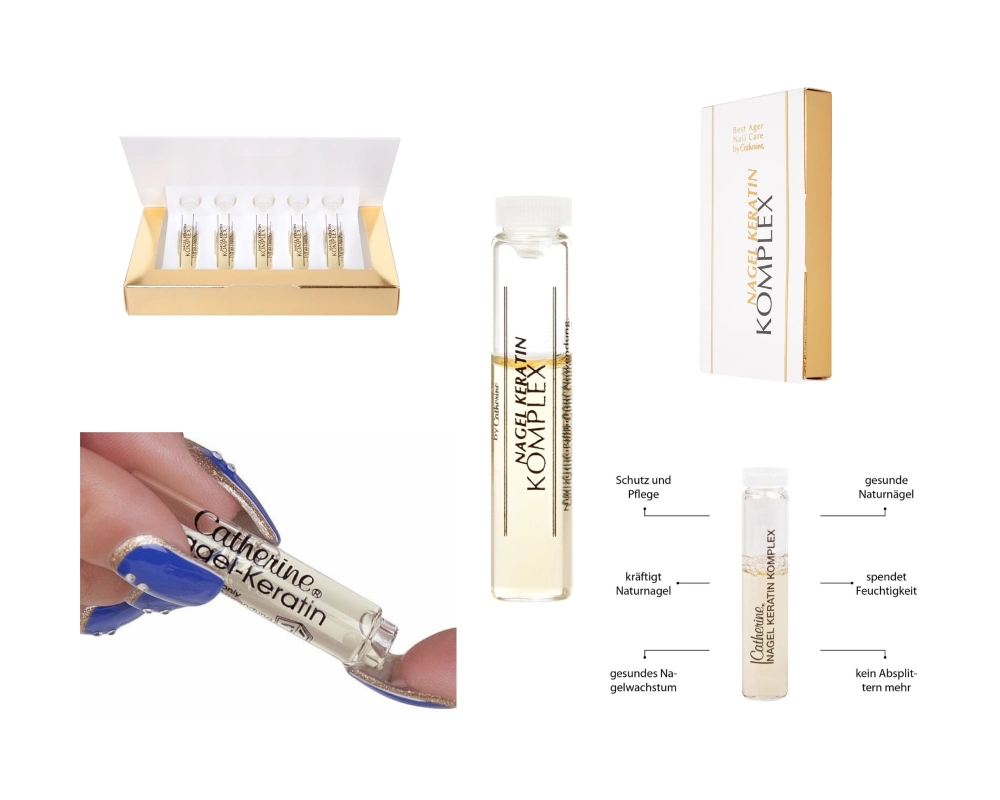 лікування та відновлення нігтів після гель лаку ампули кератиновий комплекс Catherine